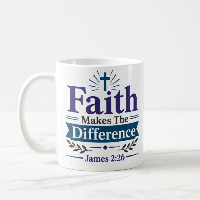 Mug La foi fait la différence Citation d'espérance scr (Gauche)