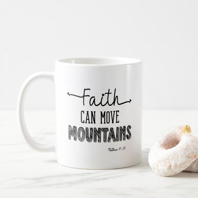 Mug La foi peut déplacer les montagnes (Avec donut)