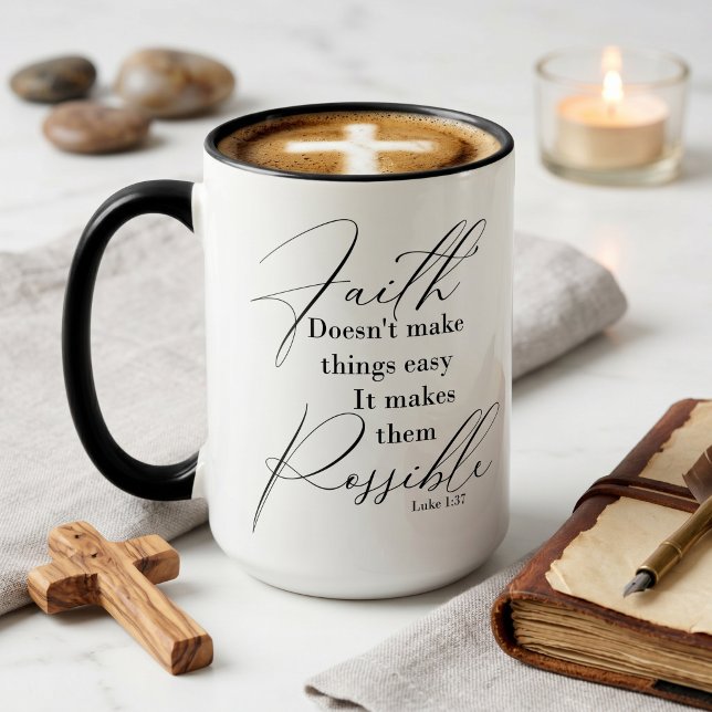 Mug La foi rend les choses possibles (Créateur téléchargé)