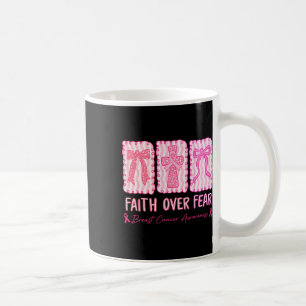 Mug La Foi Sur La Peur Coquette Bow Plaid Cancer Du Se