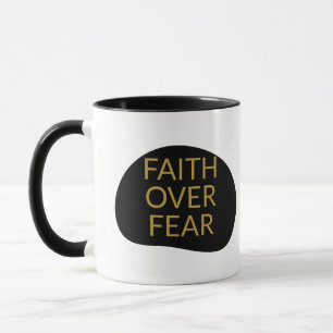 Mug La foi sur la peur Écriture Encouragement chrétien