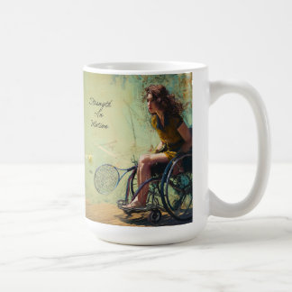 Mug La Force en Mouvement Athlète en Fauteuil Roulant 