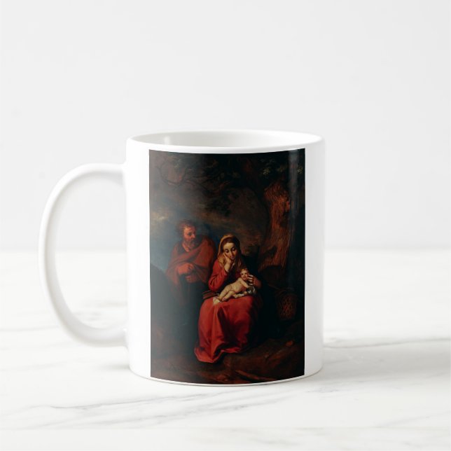 Mug La Fuite en Égypte par Abraham Bloemaert  (Gauche)