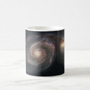 Mug La galaxie de Whirlpool M51 et son compagnon dans 