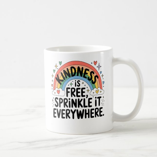 Mug La gentillesse est libre l'arroser partout, drôle  (Droite)