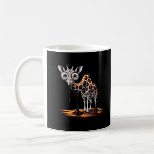 Mug La girafe qui fond Design d'art surréaliste drôle