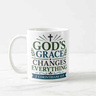 Mug La Grâce de Dieu Change Tout Classique Chrétien