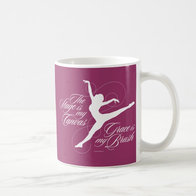 Mug La grâce est ma brosse (Danse) (Droite)