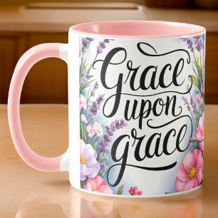 Mug La grâce personnalisée sur la grâce chrétienne fem