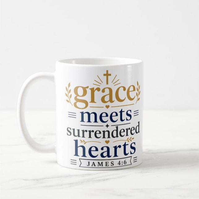 Mug La Grâce Rencontre les Cœurs Abandonnés Citation d (Gauche)