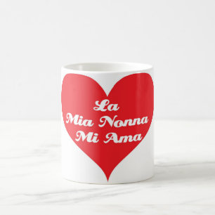 Mug La grand-maman m'aime (l'Italien)
