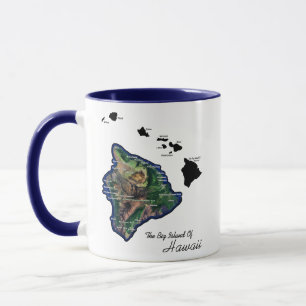 Mug La Grande Île d'Hawaï avec les îles hawaïennes