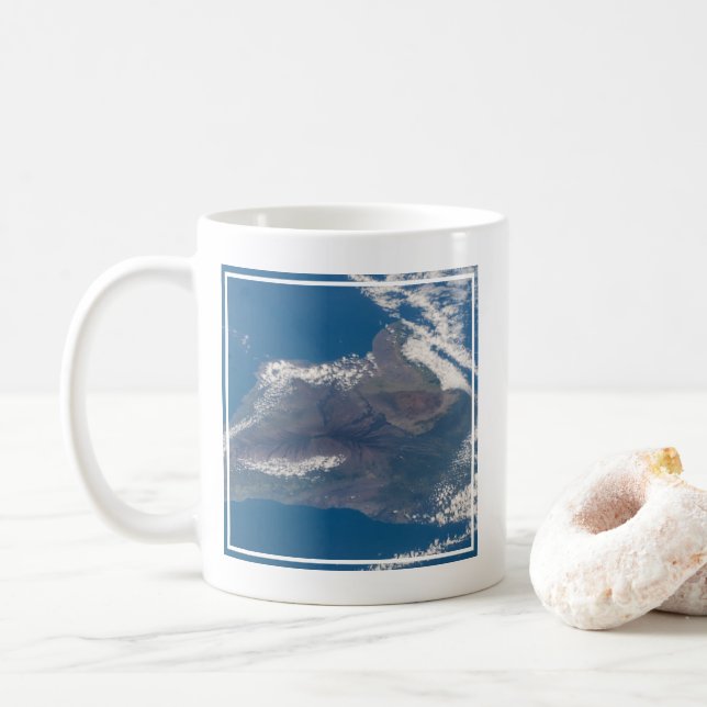 Mug La Grande Île D'Hawaï Et Ses Montagnes (Avec donut)