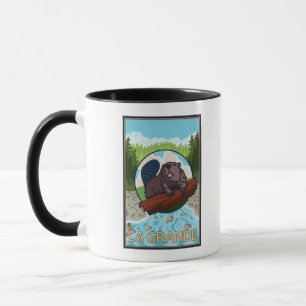 Mug La grande, OregonBeaver et arbres