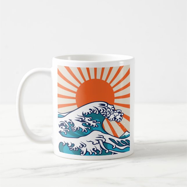 Mug La Grande Vague au large de Kanagawa, affiche japo (Gauche)