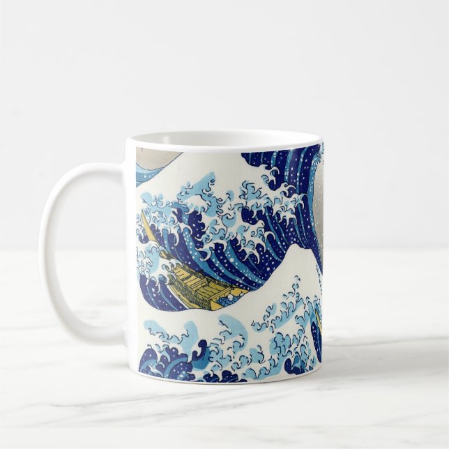 Mug La grande vague de Kanagawa Katsushika Hokusai (Gauche)