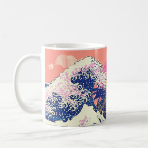 Mug La grande vague des kanagawa et des palmiers