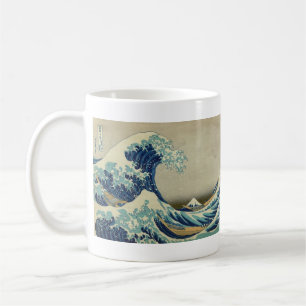 Mug La grande vague outre du bois de graveur célèbre