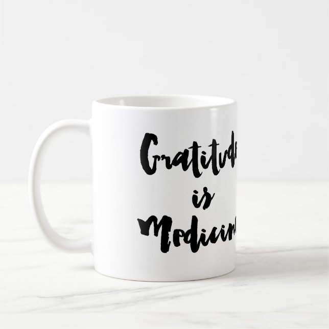 Mug La gratitude est médecine (Gauche)