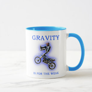 Mug La Gravité Est Pour Les Faibles Dirt Bike Motocros