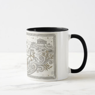 Mug La Grèce antique avec une œuvre d'art numérique AI