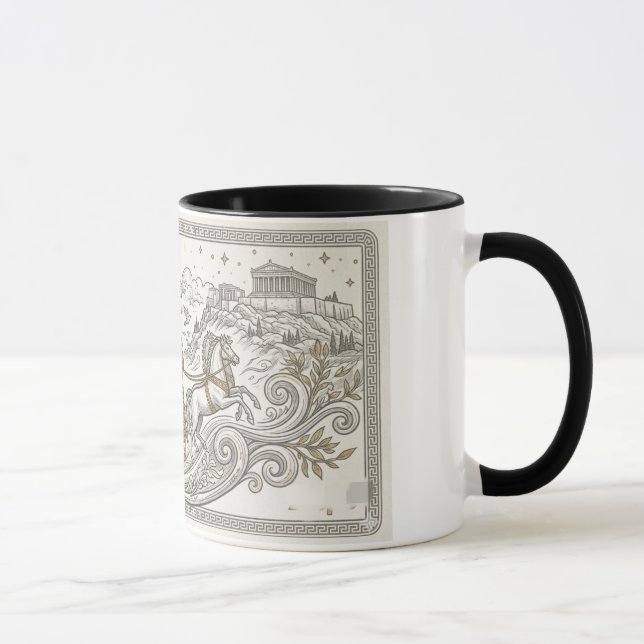 Mug La Grèce antique avec une œuvre d'art numérique AI (Droite)