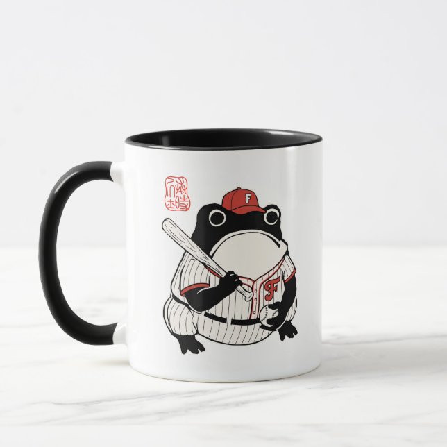 Mug La Grenouille de Baseball Esthétique Japonaise dan (Gauche)