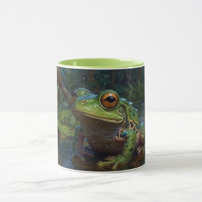 Mug La grenouille des arbres dans un étang paysage fau (Centre)