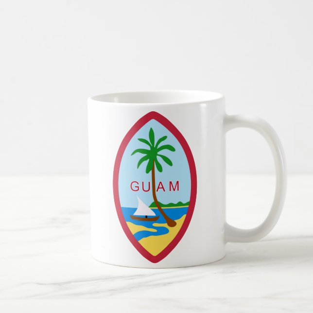 Mug La GUAM - emblème/drapeau/manteau des bras/symbole (Droite)