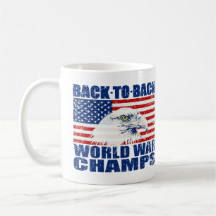 Mug La guerre mondiale portée vintage mâche Eagle et