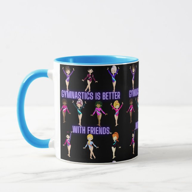 Mug La Gymnastique Est Mieux Avec Les Amis (Gauche)