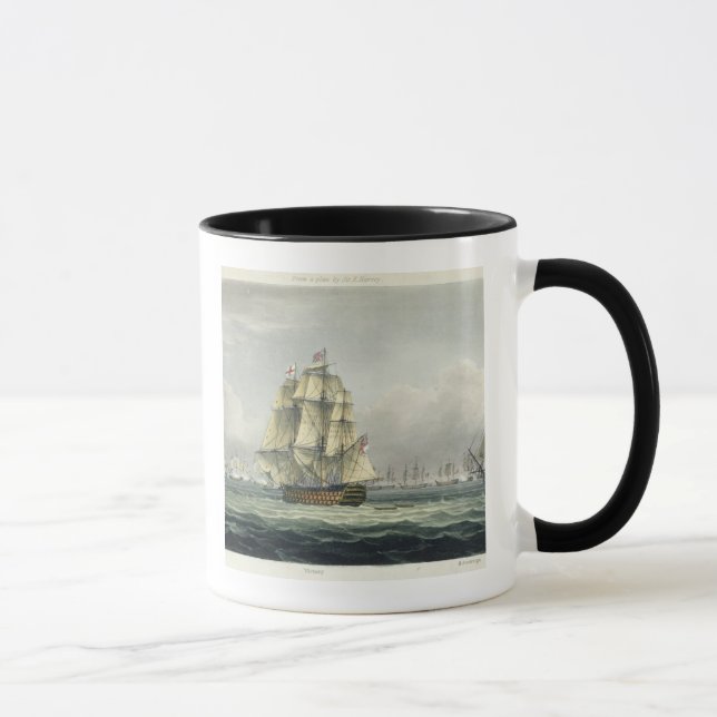 Mug La HMS Victory naviguant pour la ligne française a (Droite)