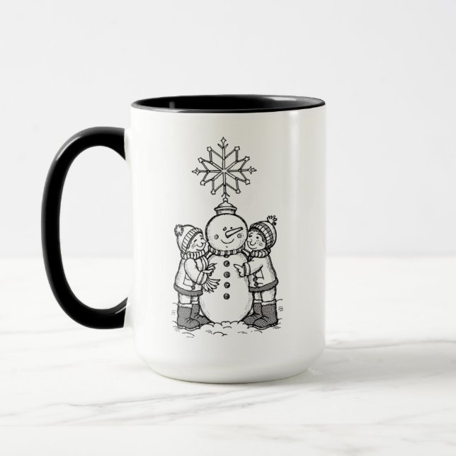 Mug La joie du bonhomme de neige (Gauche)