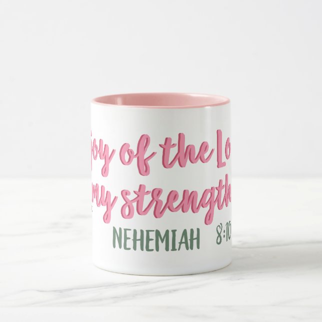 Mug La Joie du Seigneur est ma Force // Bible Verse (Centre)