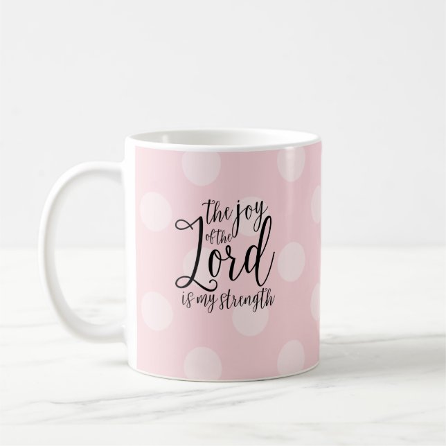 Mug La Joie du Seigneur Pink Polka Dot (Gauche)