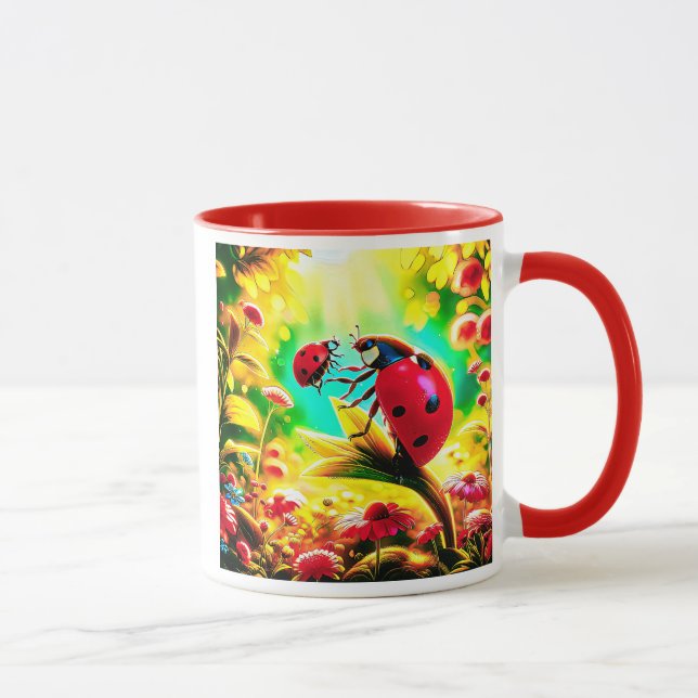 Mug La jolie coccinelle et son adorable bébé (Droite)