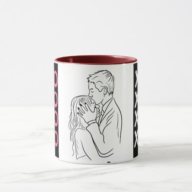 Mug La Journée du Baiser - XOXO (Centre)