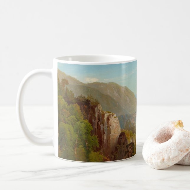 Mug La Juniata River, Pennsylvanie par Thomas Moran (Avec donut)