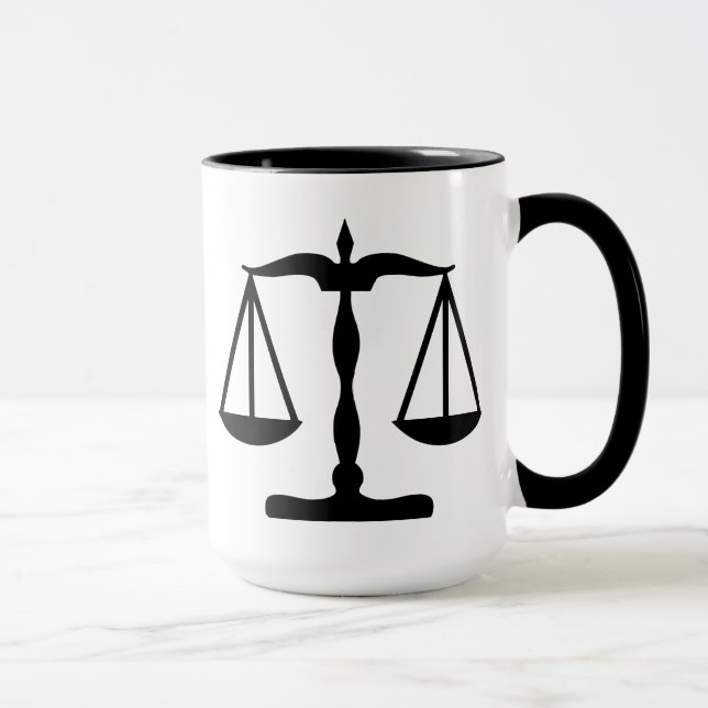 Mug La justice mesure le noir de ~ (Droite)