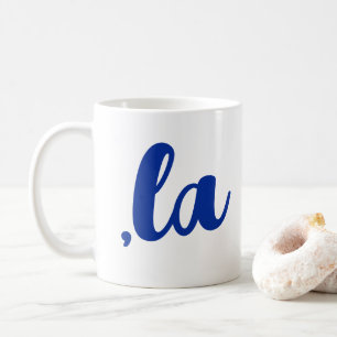 Mug ,la Kamala virgule prononcez texte bleu