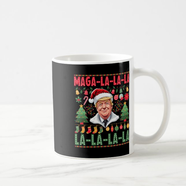 Mug La La Donald Trump Potus 47 Mauvais Noël 1 (Droite)