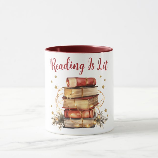 Mug La lecture est formidable, amoureux des livres (Centre)