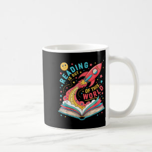 Mug La lecture est hors de ce monde livre d'espace d'a
