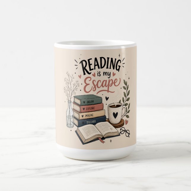 Mug La lecture est mon échappatoire - Planificateur de (Centre)