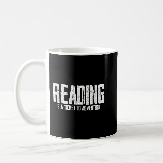 Mug La Lecture Est Un Billet Pour Aventure T-Shirt Cop (Gauche)