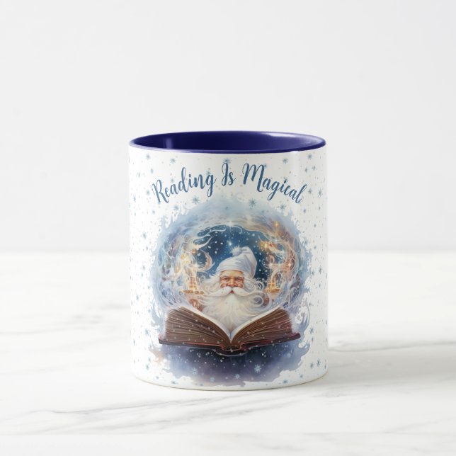 Mug La lecture est un design de flocon de neige magiqu (Centre)