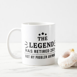 Mug La légende a pris sa retraite 2024 Plus mon problè