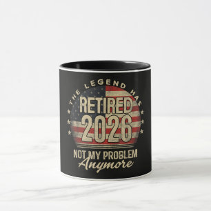 Mug La légende a pris sa retraite 2026 drôle