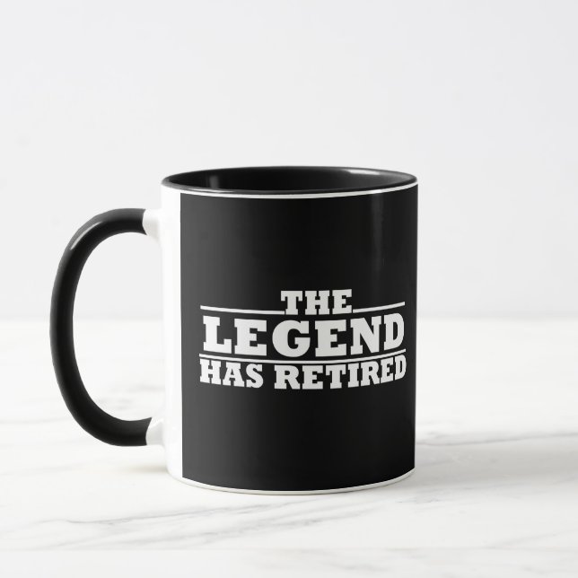 Mug La légende a retiré une drôle de retraite (Gauche)