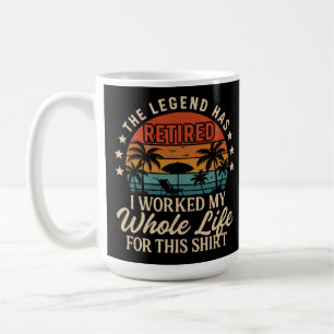 Mug La Légende A Retraité Funny Retro Design